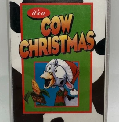 It's a Cow Christmas 1992 Cassette Tape Humor Parody Holiday Music Farm Animals - Image 1 of 4