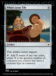 White Lotus Tile - High Quality Altered Art Custom card Avatar - Bild 1 von 2