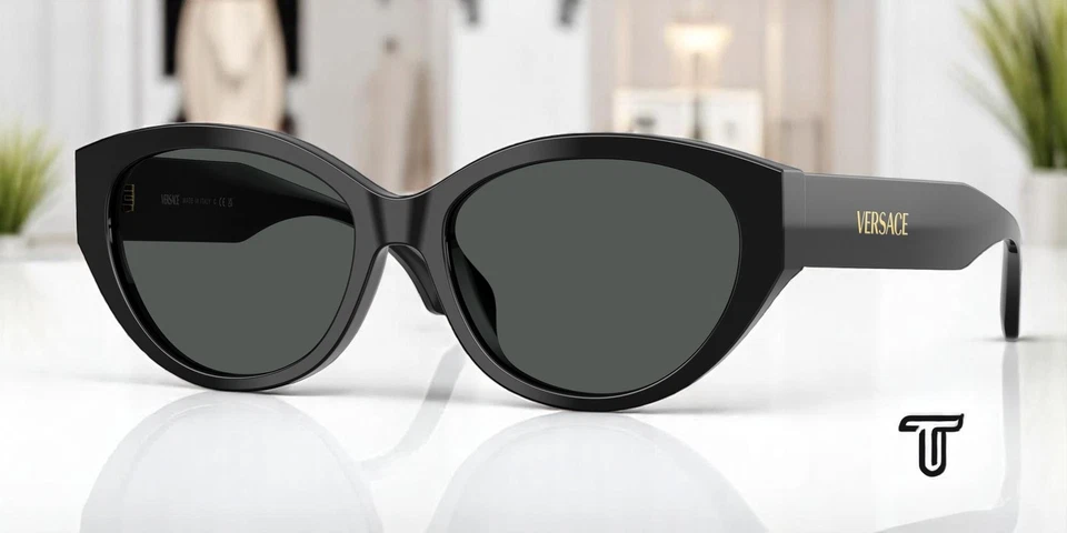 Gafas de sol para mujer VERSACE VE4495D GB1 87 negro gris oscuro 56 mm Foto 1 de 1