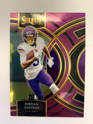 2023 JORDAN ADDISON ROOKIE /75 SELECT PURPLE PREMIER LEVEL #194 RC - Image 1 of 2