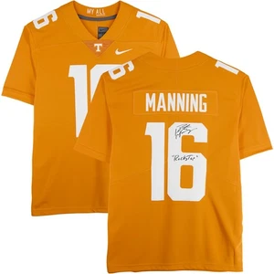 Peyton Manning Tennessee Volunteers Signed Nike Orange Limited Jersey w/Insc - Picture 1 of 5