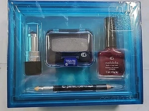 SEALED CoverGirl Eye Enhancers Kit Eyeshadow Lipstick Nail Polish Eye Pencil NOS - Picture 1 of 22