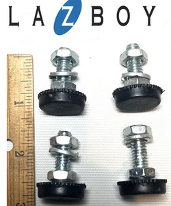 (4) La Z Boy Lazy LazyBoy Bottom Level Riser Feet Pad Couch Chair Recliner (L2) - Picture 1 of 7