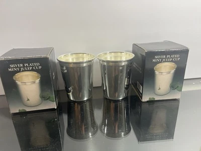 Pair Godinger 4” Mint Julep Cups with Boxes - Image 1 of 4