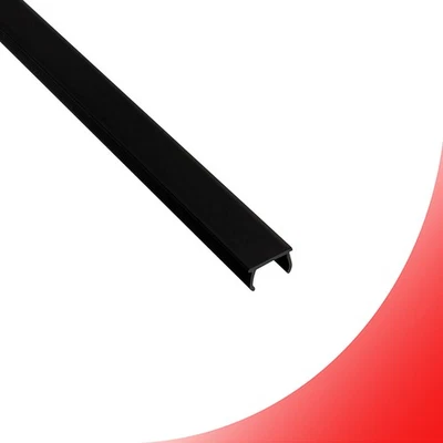 KOSMOSPROFIL Abdeckungen für Alu-Profil Nut 6 - Typ-I - Typ-B - schwarz 2m