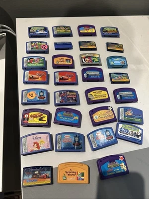 LeapFrog Leapster And VTech Learning Games 31 games Disney Star Wars Pixar Dora - Image 1 of 4