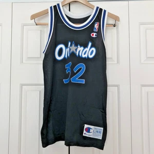 NBA Orlando Magic O'Neal 32 Youth L14-16 schwarz weiß blau Nylon - Bild 1 von 3