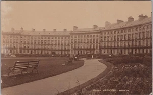 Royal Crescent Whitby Hotel 1900s RPPC Real Photo Postcard - Picture 1 of 4