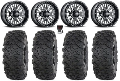 ITP Momentum 15" Wheels Milled 32" Roctane T4 Tires Honda Pioneer 1000 / Talon — 第 1/4 张图片