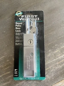 First Watch Patio Door Lock and Key~#5140 New Sealed Old Stock - Picture 1 of 6