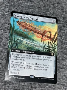 Sword of the Squeak 0072 Extended Art Commander: Bloomburrow BLC MTG NM/M - Foto 1 di 2