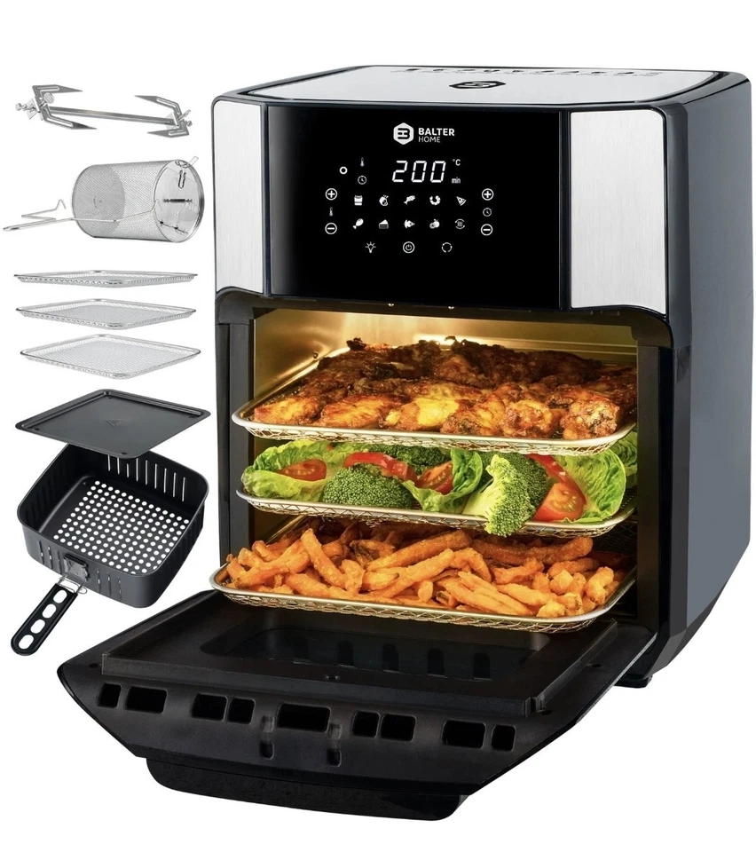 BALTER Heißluftfritteuse Heissluft Friteuse Fritteuse  Backofen 12L, AUSSTELLER - Bild 1 von 1