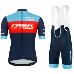 Mens team Cycling Short sleeve Jersey Bib Short Set Cycling Bib Shorts Jersey - Picture 1 of 7