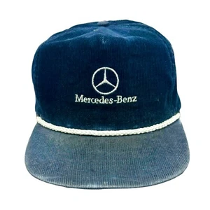 De colección Años 80 Mercedes Benz Logo Pana Cuerda Snapback Sombrero Coche ALD Diseñador Lujo - Imagen 1 de 2