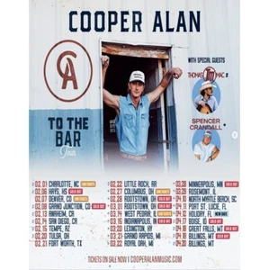 Poster Cooper Alan To The Bar 2025 Tour  Poster, gift for fans - Picture 1 of 8