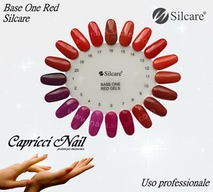 Base One Gel UV Red 5 g SILCARE - Colori Ricostruzione Unghie Nail - Picture 1 of 18