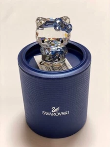 Swarovski X Sanrio Collaboration Hello Kitty Cristal Azul Arco Transparente Con Caja - Imagen 1 de 9