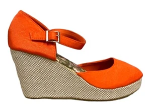 Damen Schuhe Sandalen Keilschuhe bpc orange NEU Größe 39 40 - Bild 1 von 2