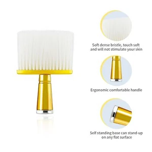 2 Stück Friseurbürsten Set Friseurklinge Reinigungsbürste Hals Staubwedel Bürsten Haarschneidemaschine - Bild 1 von 8