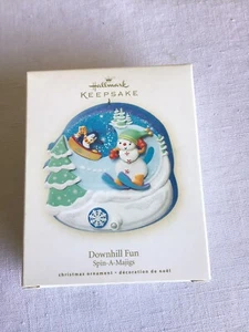 Neu offene Box Hallmark Keepsake Abfahrt Spaß Spin A Majigs Weihnachtsschmuck - Bild 1 von 5