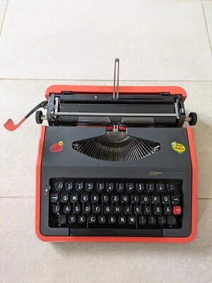 Tango 1300 tragbare reise Schreibmaschine orange Rarität Sammlerstück Retro 80er - Bild 1 von 4