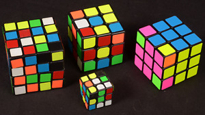 Puzzle Cubes 3x3 4x4 Mixed Lot