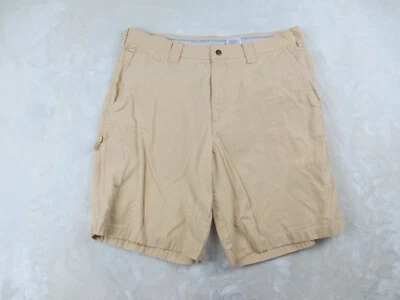 Pantalones Cortos Columbia Para Hombres 36 Amarillo Algodón Chino Senderista Senderismo Aire Libre Informal Foto 1 de 4