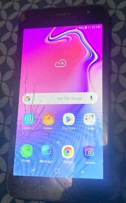 Samsung Galaxy J2 SM-J260T1 - 16 GB - Black (Metro PCS By T-Mobile) Crack Screen - Image 1 of 3