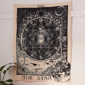 Der Stern Tarot Wandteppich - XVII Sternzeichen Astrologie Wandbehang Himmlischer Mond (UK) - Bild 1 von 5