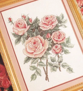 Kreuzstichmuster ROSENSTRAUSS Handarbeit Laden Prospekt - Bild 1 von 2