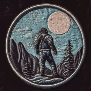 Parche Bigfoot in Nature aplique de hierro Sasquatch insignia leyenda mito críptico - Imagen 1 de 12