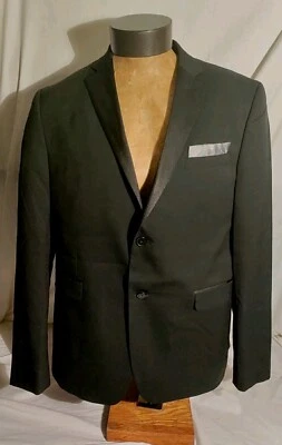 Men Penguin Munsingwear🐧 Black Soft Wool Polyester Tuxedo Suit Jacket 43R NWOT - Image 1 of 4