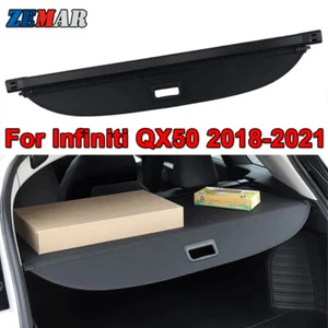 Trunk Cargo Cover For Infiniti QX50 2018-2021 Rear Luggage Security Shade Shield - Picture 1 of 10