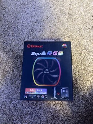 Enermax SquA RGB UCSQARGB12P-BP3 120mm Cooling Case Fan, 3-Pack - Image 1 of 4