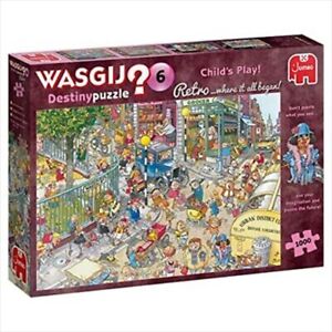 Wasgij 1000 Piece Puzzle - Destiny Retro Childs Play (JUMBO) NEW