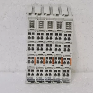 Lot of 5 BECKHOFF KL1408 8-channel digital input, 24 V DC, 3 ms, 1-wire connecti - Picture 1 of 4