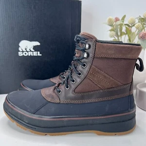 Sorel Ankeny II Hiker Waterproof Boots Tobacco Black NM4982-256 Men's US 12 - Picture 1 of 10