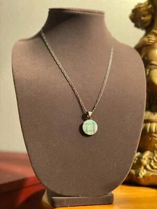 Vintage Sterling & Opal signed EF Pendant Charm Only - Picture 1 of 5