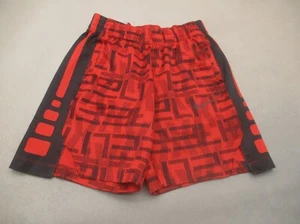 NIKE DRI-FIT Size S Boys Red Stretch Waist Lightweight Gym Running Shorts 544 - Picture 1 of 9