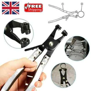 Herramienta de eliminación de bloqueo de mandíbula de accionamiento giratorio abrazadera clip manguera tubo de agua para automóvil 45° - Imagen 1 de 6