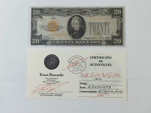 BANCONOTA USA 20 DOLLARI GOLD CERTIFICATI 1926 RARA