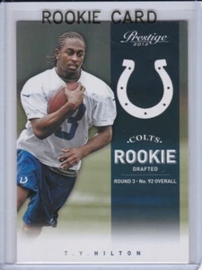 T.Y. HILTON ROOKIE CARD 2012 Panini Prestige NFL Football Indianapolis COLTS RC - Picture 1 of 2