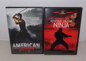 Lot of 2 American Ninja & Revenge Of The Ninja DVD Sho Kosugi Michael Dudikoff - Picture 1 of 5