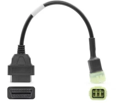 Herramienta de diagnóstico conector OBD 6 pines para cable adaptador de enchufe Kawasaki motocicleta Foto 1 de 3