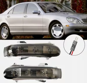LH+RH Door Side Mirror Turn Signal Light For Mercedes Benz W220 W215 S500 S430 - Picture 1 of 9
