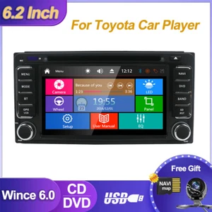 6.2" For Toyota Corolla Camry Car Radio Stereo GPS Navi DVD CD Player Head Unit - Picture 1 of 20