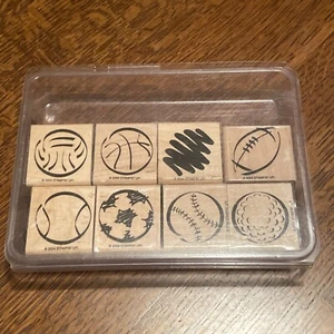 Juego de 8 estampillas deportivas Good Stampin Up 2004 - Imagen 1 de 6