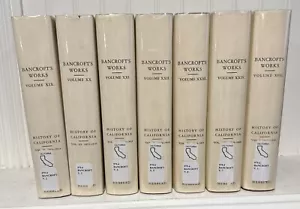 History of California, by Hubert Howe Bancroft 7 Volumes XIX- XVIII (1801-1890) - Foto 1 di 8
