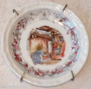 ❤RARO PLATO BARATIJA DE MONTAÑA RUSA DE INVIERNO ROYAL DOULTON Brambly HEDGE 6" Artículo de colección❤ - Imagen 1 de 5