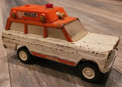 Vintage 1970's, Tonka, Jeep Wagoneer Rescue Vehicle, EMS, Ambulance, #53078, 9" - Image 1 of 4